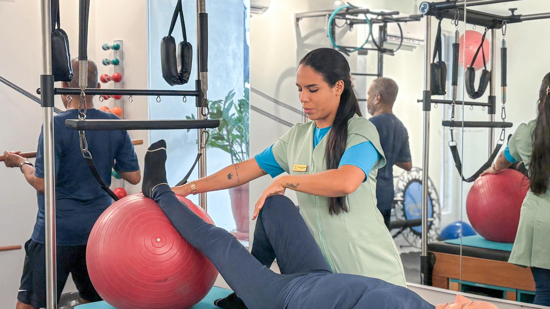 Pilates com instrução