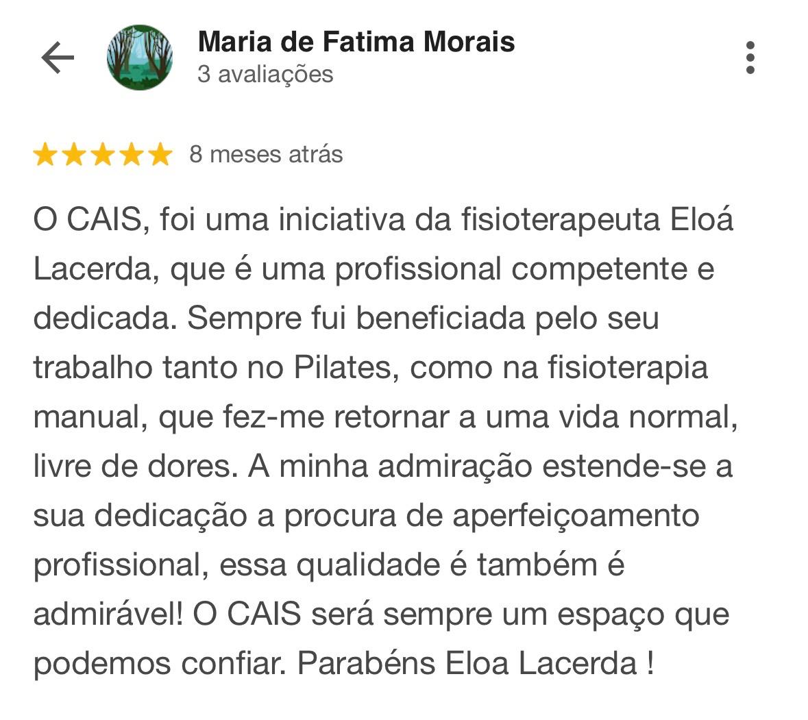 Depoimento de paciente 1